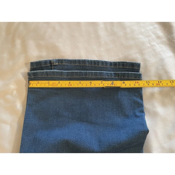 YMI Jeans Women Size L Blue Hyper Denim Long Bell Bottoms - Picture 11 of 12